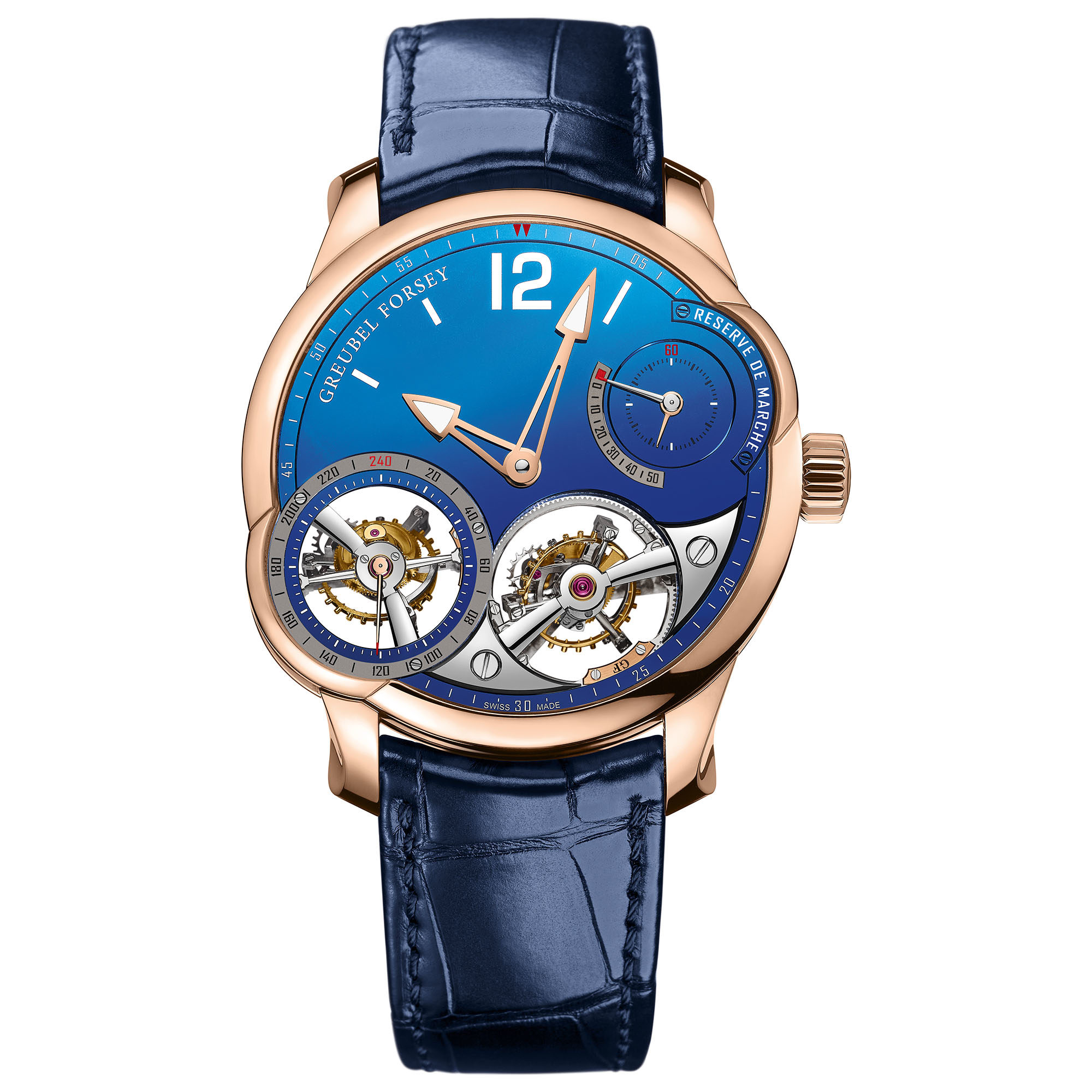replica Greubel Forsey Quadruple Tourbillon Blue Limited edition watch